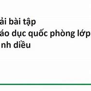 Giáo Dục Quốc Phòng 10 Bài 4 Tóm Tắt